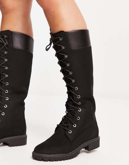 Women knee high on sale timberland boots