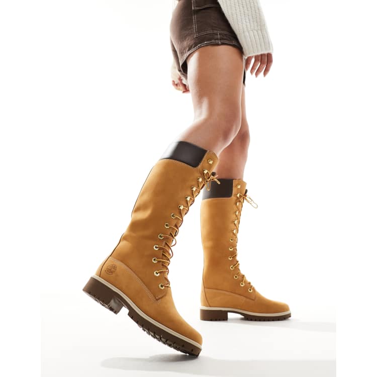 Women's 14 inch shop wheat timberland boots