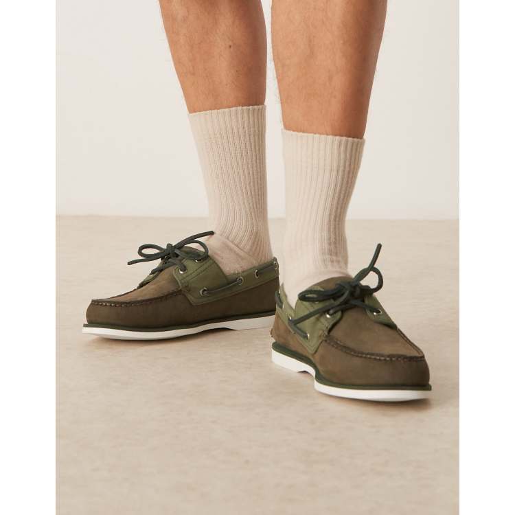 Timberland 3eye dark green suede スウェード Green Suede Boat Green Timberland Boat Shoes Timberland 3