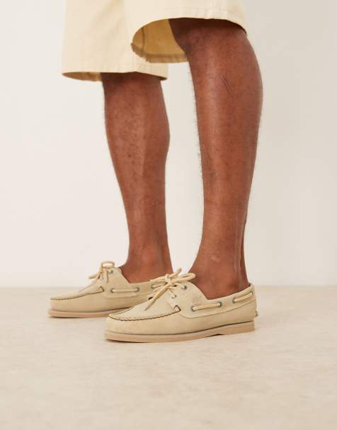 Timberland 2 eye boat shoes in light green suede - view 1