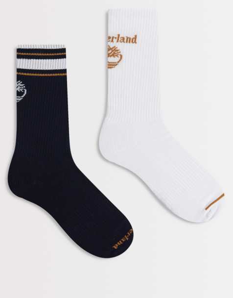 Timberland 2-pack retro logo crew in dark sapphire - view 1