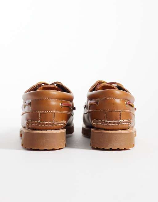 Timberland 3 eye båtsko i ljusbrun, 4 av 4