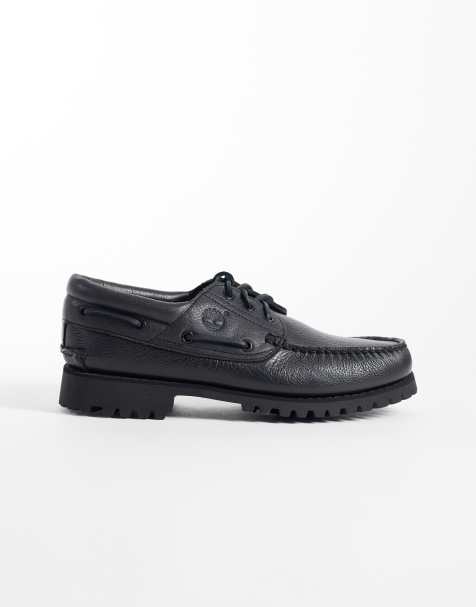 Timberland 3 eye boat shoe in black - view 1