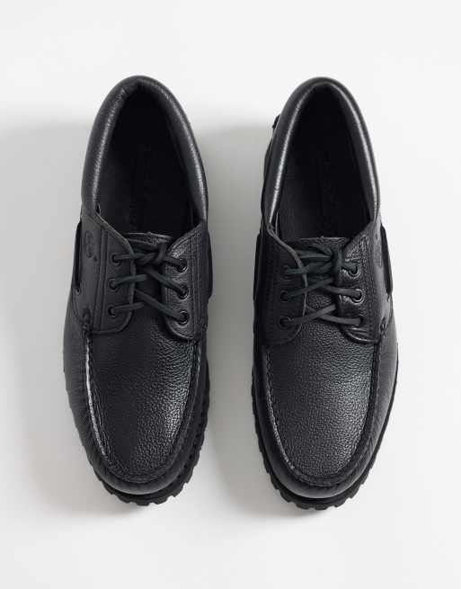 Timberland 3 eye boat shoe in black, 2 of 4