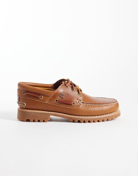 Timberland 3 eye boat shoes in light brown - view 1