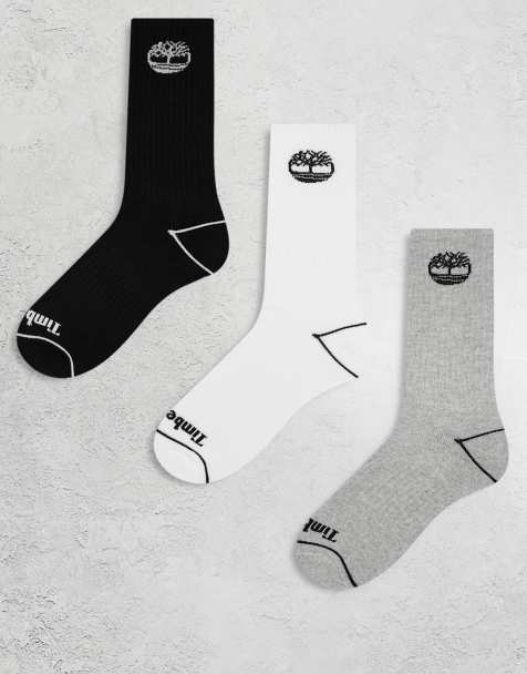 Timberland 3-pack bowden tree full cushion crew sock in multi colour - view 1