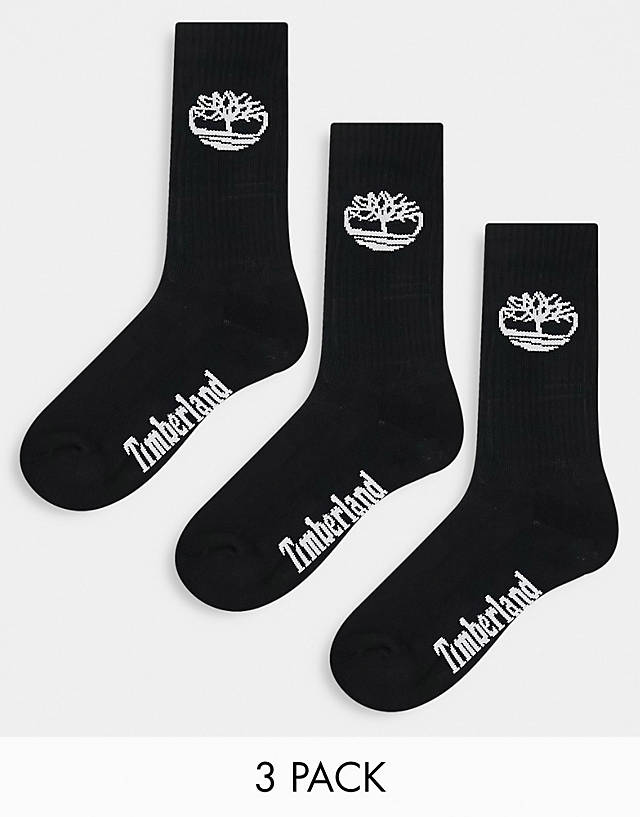 Timberland - 3 pack socks in black
