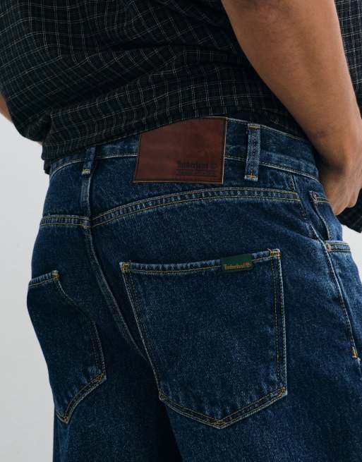 Timberland 5 pocket denim pants (baggy) in midnight sky wash, 2 of 5