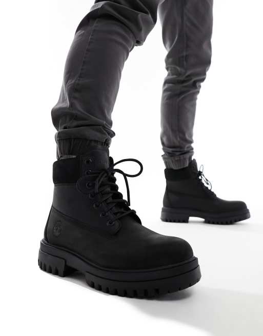 timberlands boots schwarz