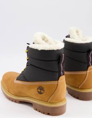 timberland boots with fur inside