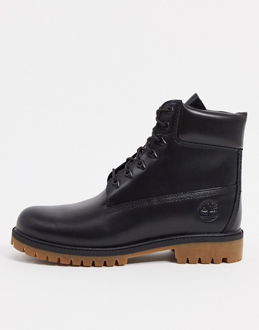 Timberland 6 Inch heritage boots in jet black