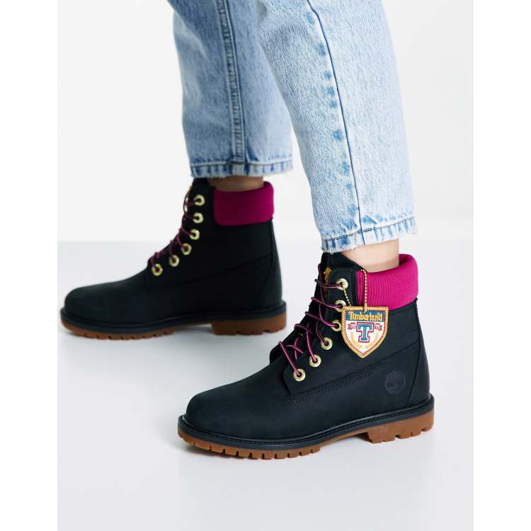 Purple timberlands womens size 8 top