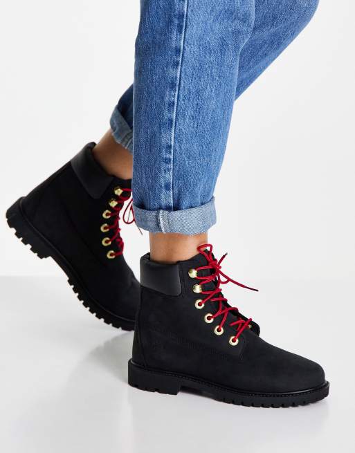 Red white and blue timberlands on sale