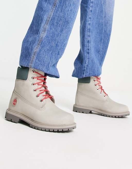 Timberland 6 inch Hert cupsole boots in beige, 2 of 4