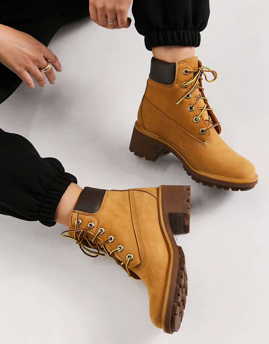 Timberland 6 inch kinsley boots in wheat nubuck leather-Neutral