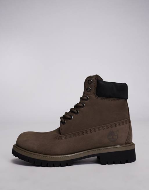 Timberland 6 inch lace up waterproof boots in brown