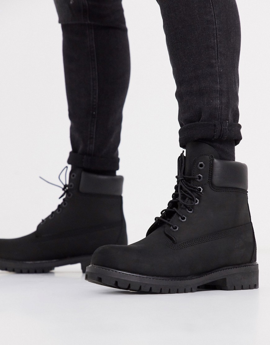 Timberland 6 Inch Premium Boots In Black