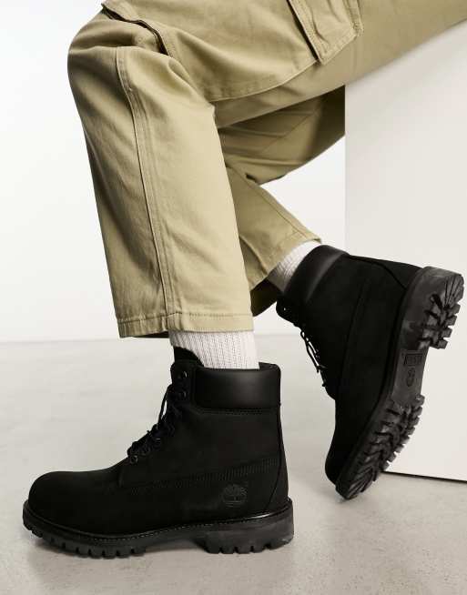 Timberland 6 inch premium boots in black 