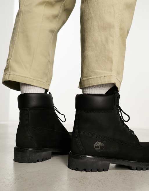 Timberland 6 inch premium boots in black 