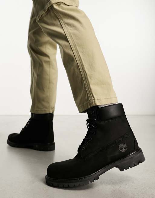 Timberland 6 inch premium boots in black 