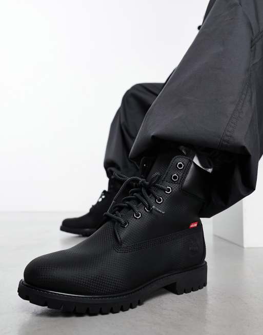 Black high top clearance timberlands