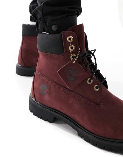 Timberland womens boots on sale burgundy