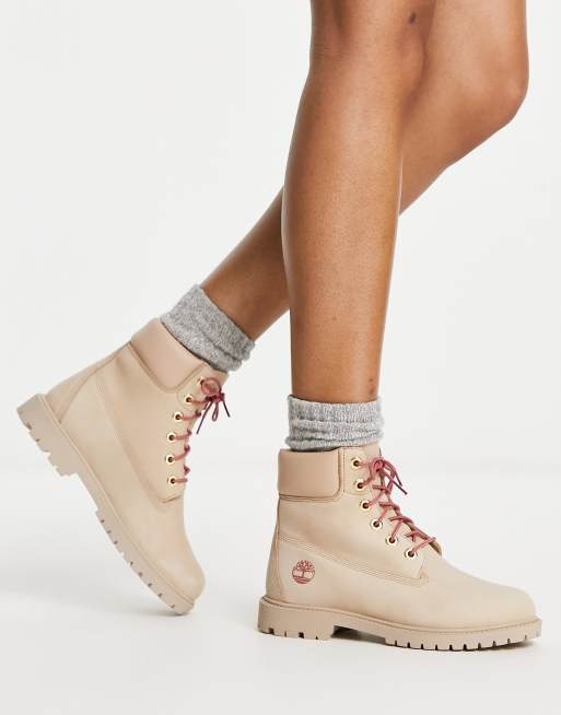 Beige on sale nubuck timberlands