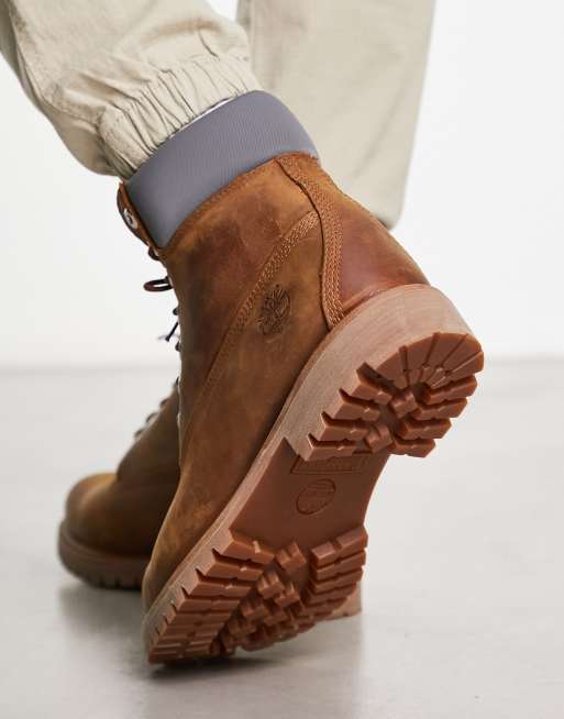 Timberland 6 inch Premium boots in rust, 2 of 4