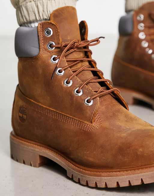 Timberland 6 inch Premium boots in rust