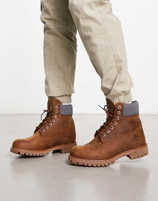 Timberland 6 inch Premium boots in rust