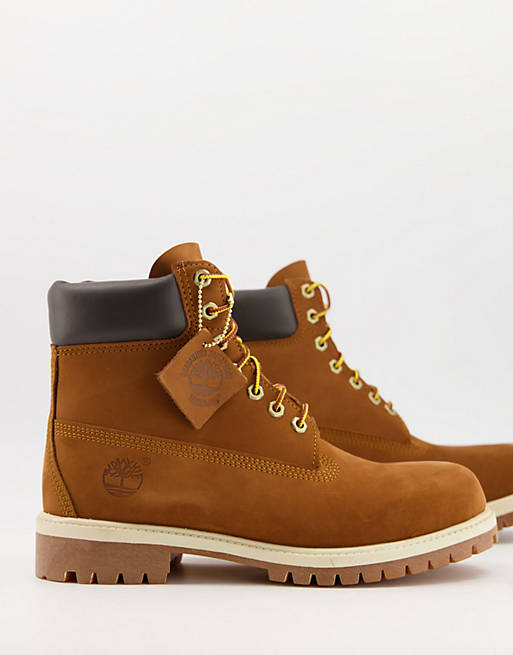 Timberland 6 inch Premium boots in rust | ASOS