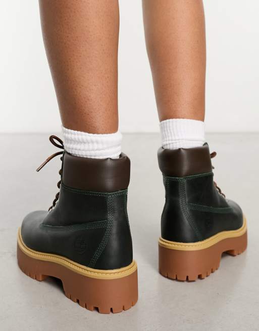 Green 6 inch timberland on sale boots