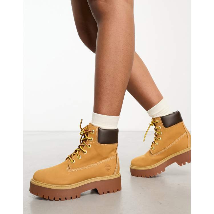 Women's tall wheat store timberland boots