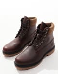 [Timberland] Timberland 6 inch waterproof boots in burgundy-Red 41 BURGUNDY
