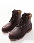 [Timberland] Timberland 6 inch waterproof boots in burgundy-Red 40 BURGUNDY