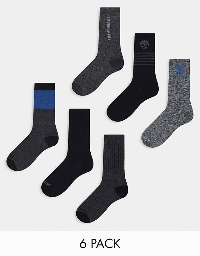 Timberland - 6 pack socks in multi
