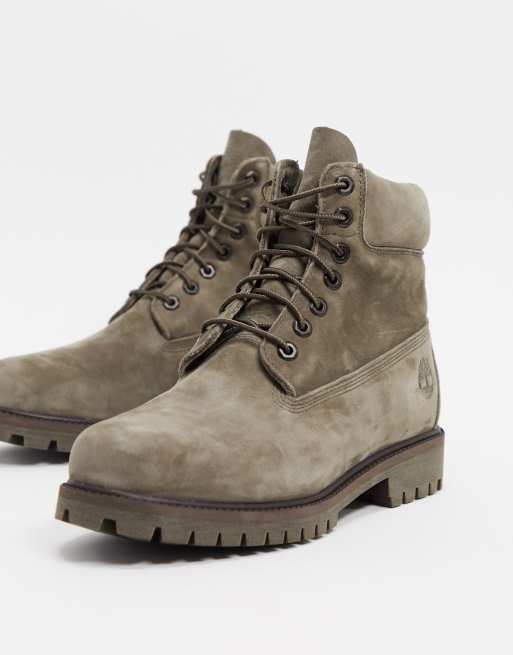 Olive store nubuck timberland