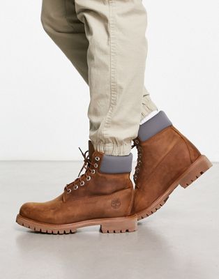 Timberland 6"" Premium boots in rust