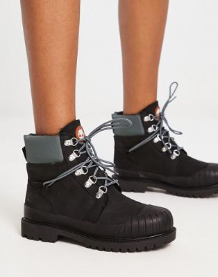 Timberland 6in Heritage rubber toe boots in black - ASOS Price Checker