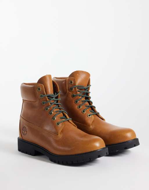 Timberland 6inch lace up waterproof boot in beige, 2 of 4