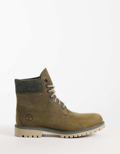 Timberland 6inch snörboots i khaki - view 1