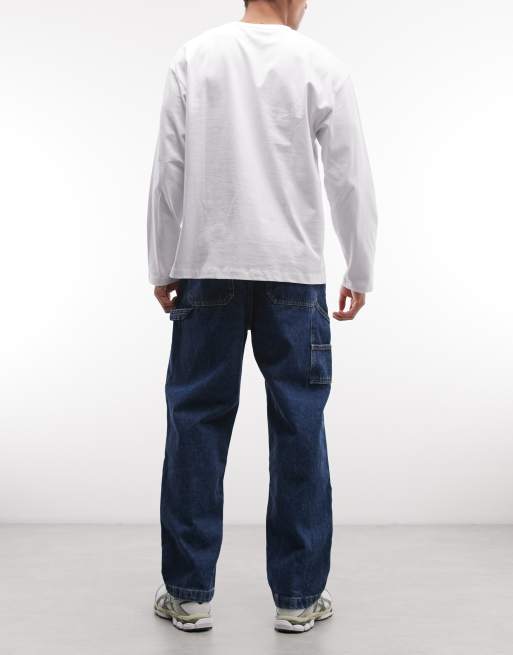 Timberland - '96 - Denim timmermansbroek in blauw, 3 van 5
