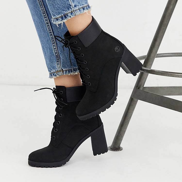 House Environmentalist Pebble Timberland Allington 6 inch lace up boots in black nubuck | ASOS