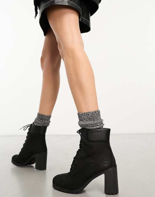 Timberland black shop ankle boots