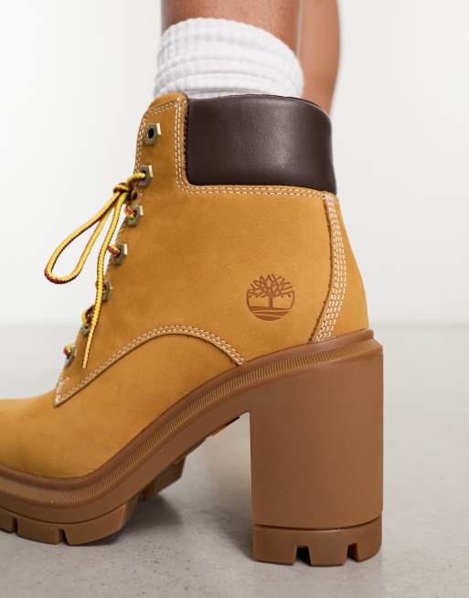 Timberland – Allington Heights – Vetebruna klackboots på 6 tum i nubuckläder, 2 av 4