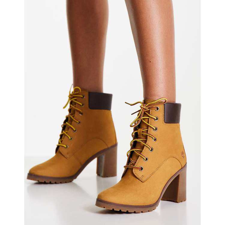 incident Eenheid hypotheek Timberland - Allington - Laarzen van nubuck leer met 6 inch hoge hak in  tarwebruin | ASOS