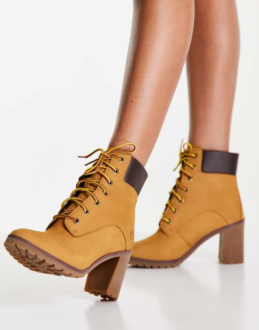 incident Eenheid hypotheek Timberland - Allington - Laarzen van nubuck leer met 6 inch hoge hak in  tarwebruin | ASOS