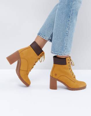 timberland heeled ankle boots