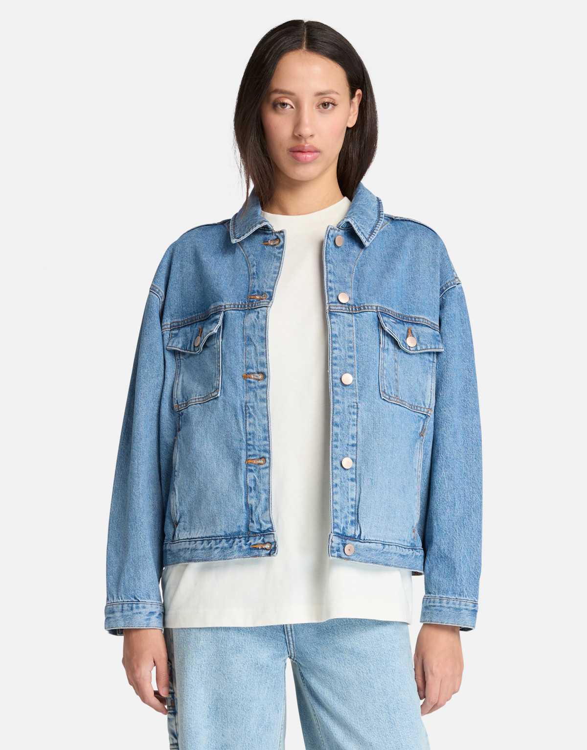 Timberland Archive denim jacket in light shade