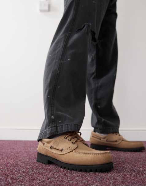 Timberland Authentic boat shoe in medium beige nubuck - view 1